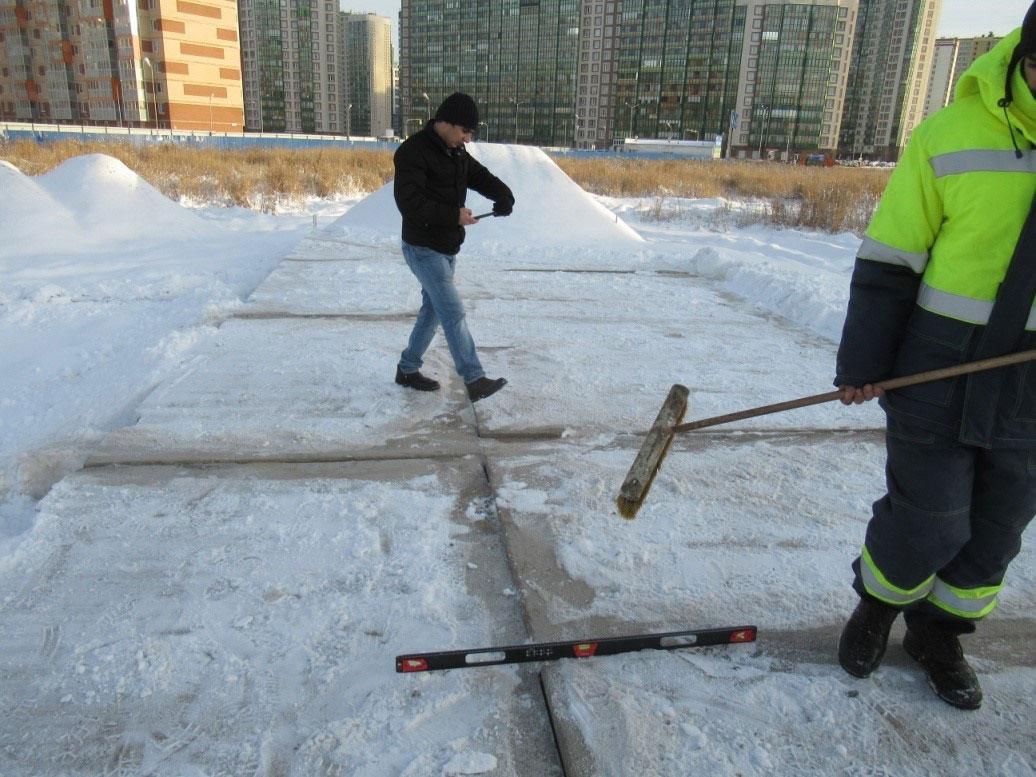Замер превышения граней плит Замер превышения граней плит