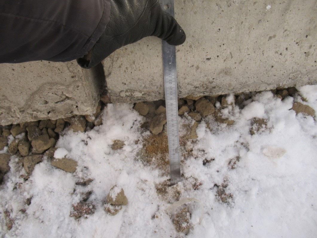 Геотекстиль в конструкции не выявлен Геотекстиль в конструкции не выявлен