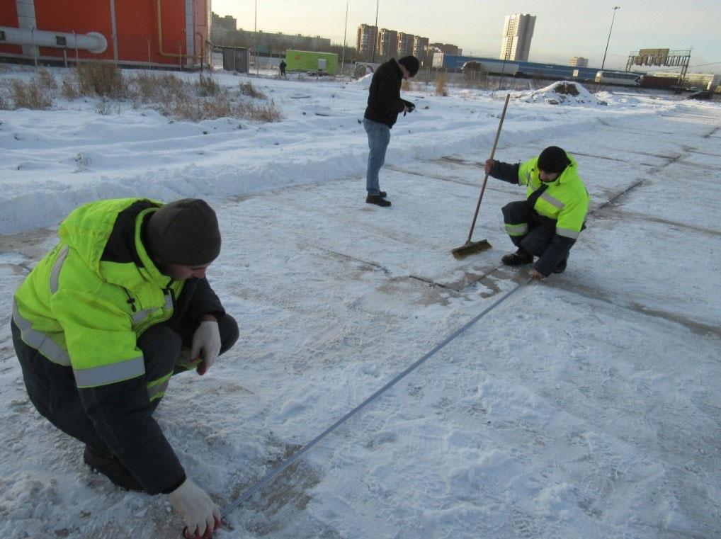 Экспертиза качества дороги из сборных железобетонных плит с выполнением контрольных замеров на объекте