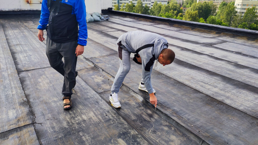 Экспертиза приемки рулонной кровли на объекте МКД