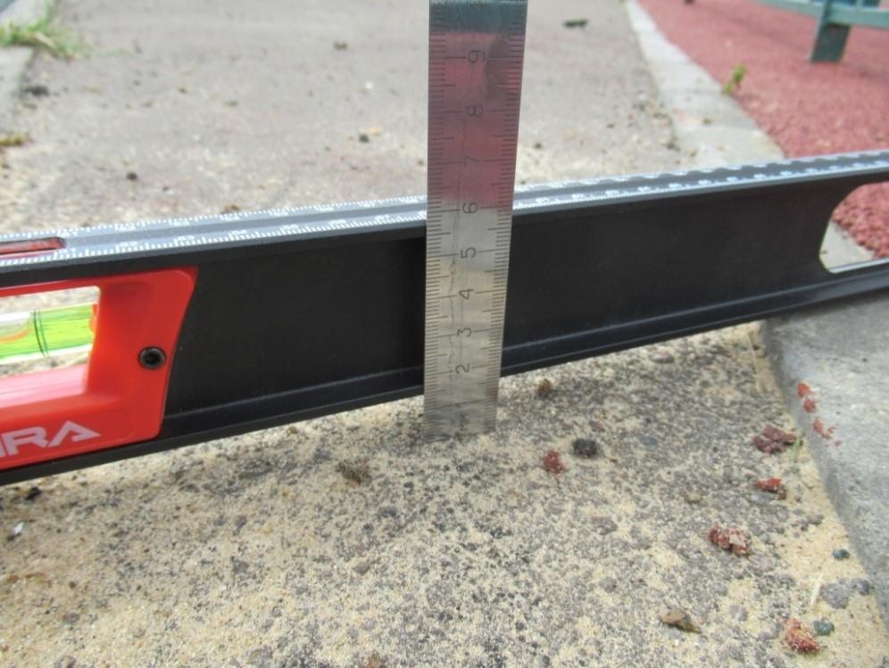 Замер понижения 15 мм Замер понижения 15 мм