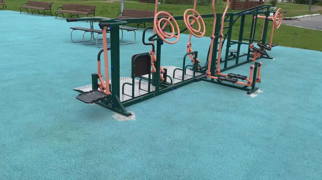 Опоры тренажера на покрытии Опоры тренажера на покрытии