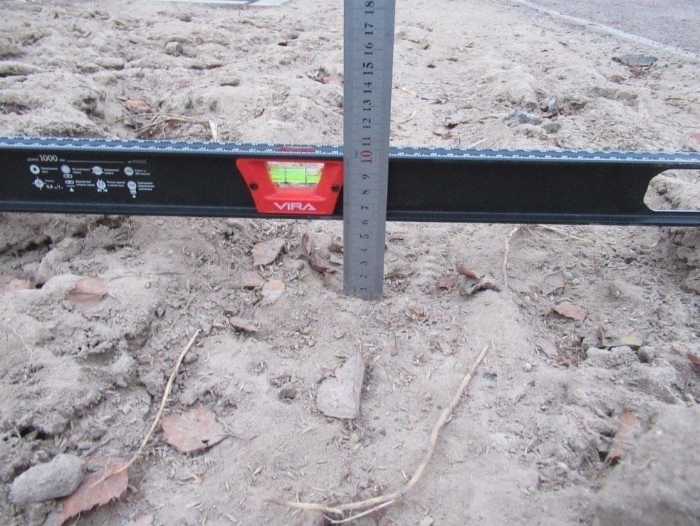 Просадка газона 60 мм Просадка газона 60 мм