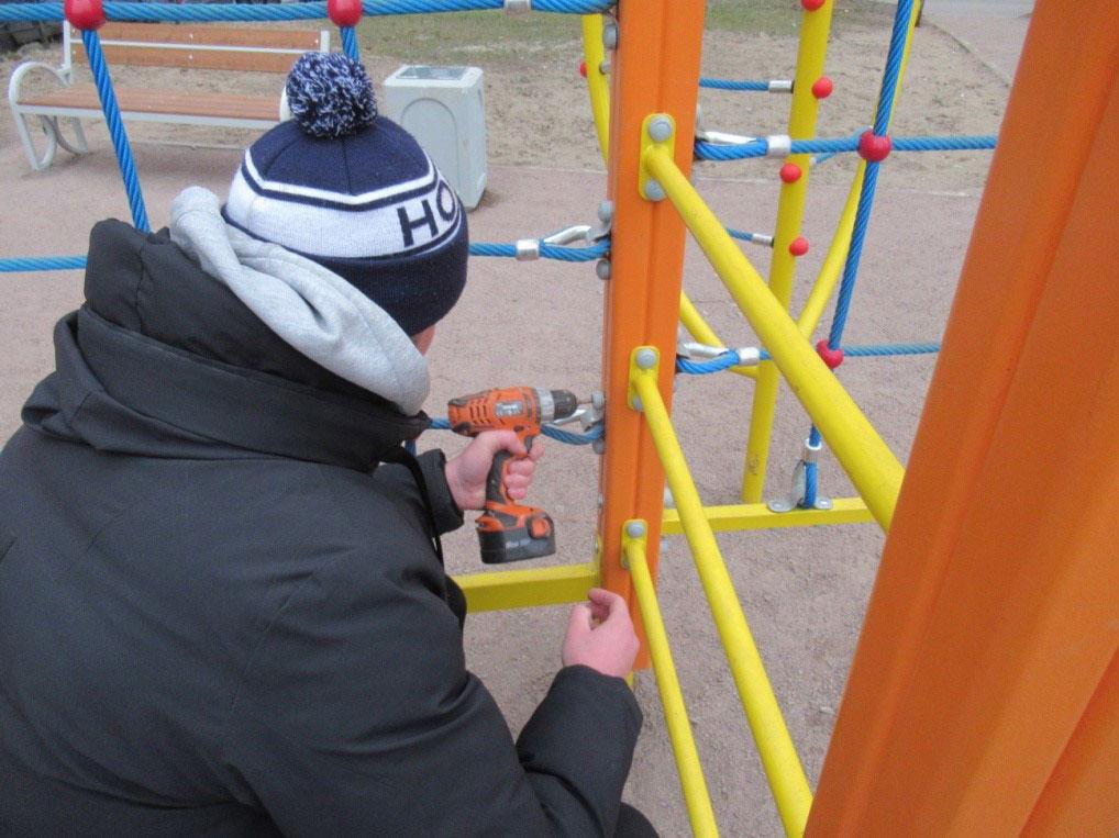 Подтяжка крепления каната Подтяжка крепления каната