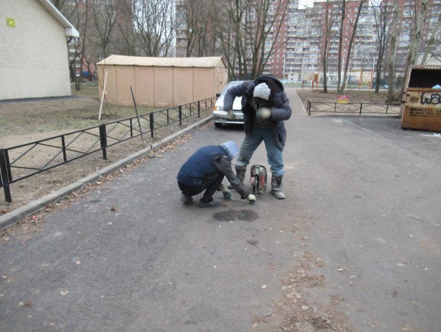 Вскрытие асфальтобетона Вскрытие асфальтобетона