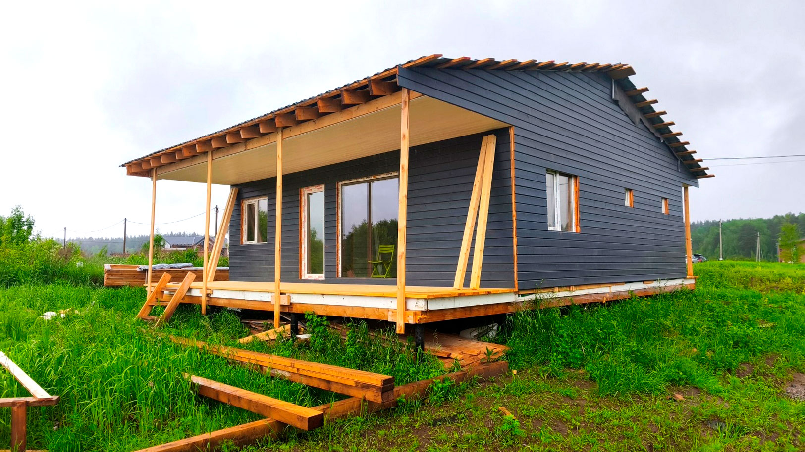 Незавершенный домокомплект с критическими дефектами на момент осмотра